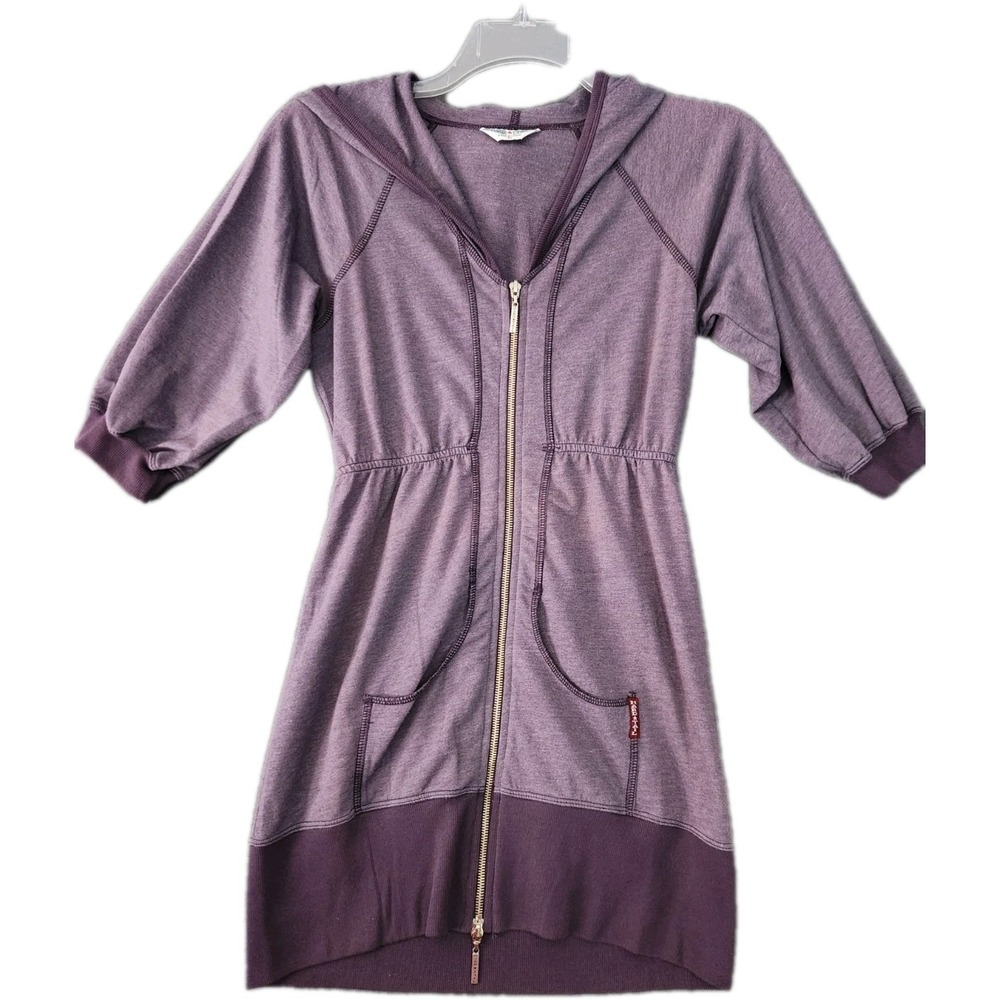Hard Tail Lavender Purple Zip Hoodie Dress